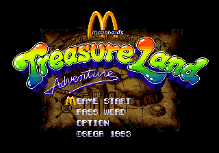 Заставка игры McDonald's Treasure Land Adventure